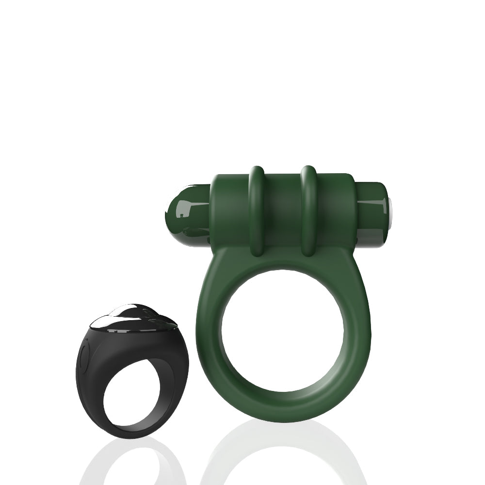 Screaming O Remote Controlled Switch Vibrating Ring Green – Dual-Purpose Deep Rumbling Vibrations Cock Rings Vibrating