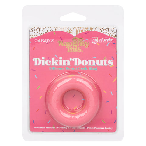 Naughty Bits Dickin Donuts Pink Silicone Donut Cock Ring Premium Stretchy Penis Enhancer COCK RINGS