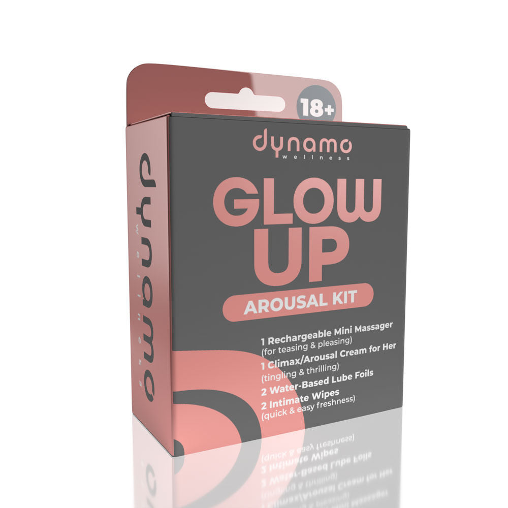 Screaming O Glow Up Intimacy Kit – Arousal Cream and Rechargeable Mini Massager Set Default Title > Sex Toys > Couples Toys