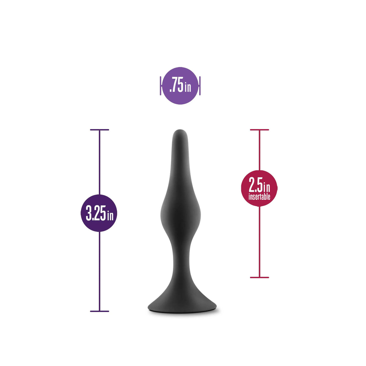 Anal Adventures Platinum Beginner Plug Small – Silicone Butt Plug > Anal Range > Butt Plugs
