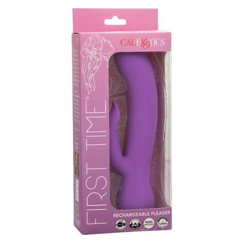 First Time Rechargeable Purple Rabbit Vibrator With Turbo Boost VIBRATORS-RABBIT
