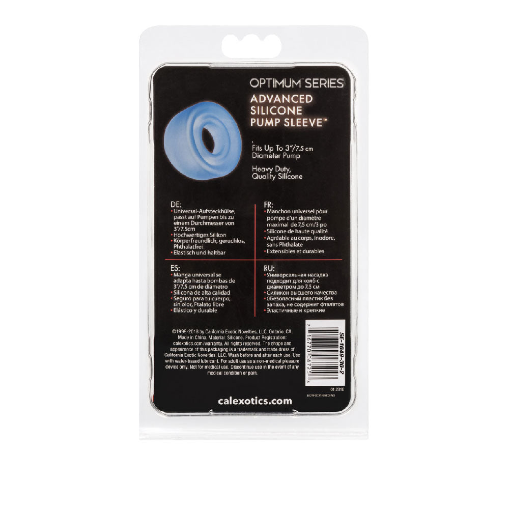 Optimum Series Advanced Silicone Pump Sleeve Blue 3 Inch by 1.25 Inch PUMPS