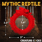 Rise of the Dragon Red Silicone Cock Ring > Cock Ring > Single