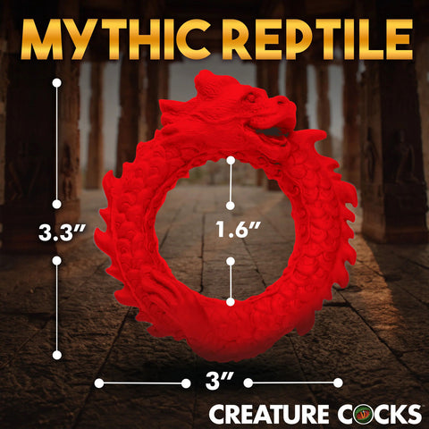 Rise of the Dragon Red Silicone Cock Ring for Enhanced Pleasure COCK RINGS