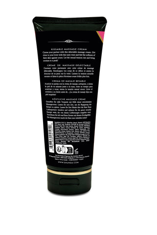 Shunga Kissable Raspberry Massage Cream 7 Fl Oz Edible Massage Oil