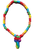 Rainbow Pecker Candy Necklace Colorful Edible X Rated Party Treat > Novelties > Candy & Edible Items
