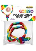Rainbow Pecker Candy Necklace Colorful Edible X Rated Party Treat > Novelties > Candy & Edible Items