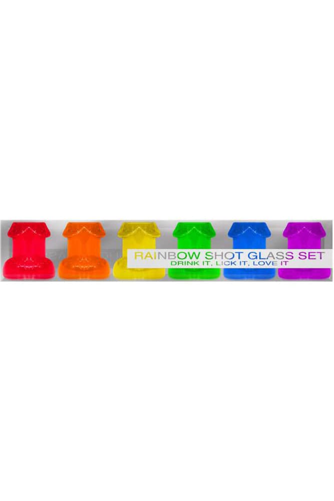 Rainbow Shot Glass Set – Novelty Penis-Shaped Shot Glasses 6-Pack > Novelties > Party Supplies