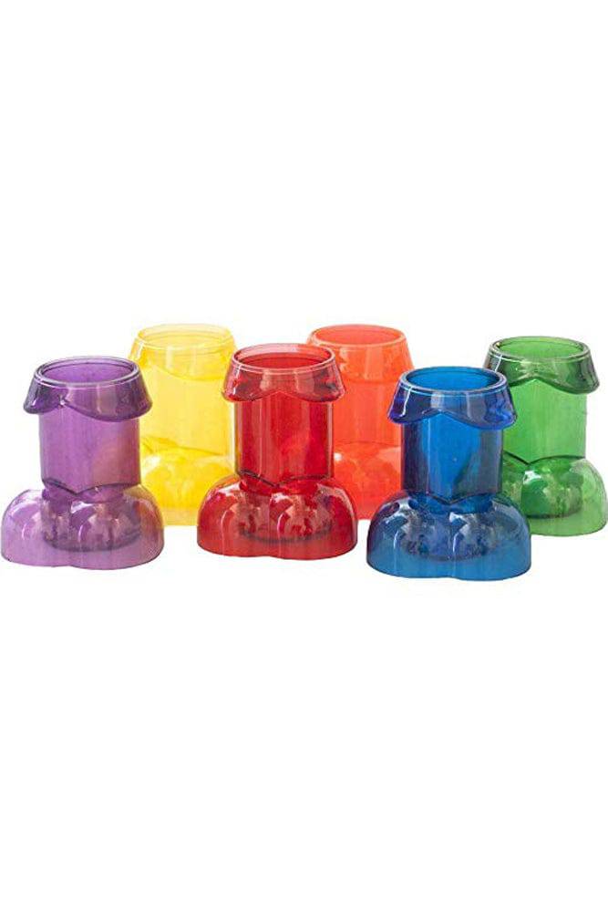 Rainbow Shot Glass Set – Novelty Penis-Shaped Shot Glasses 6-Pack > Novelties > Party Supplies