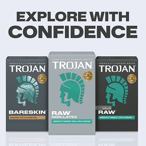 Trojan Raw Non-Latex Condoms 10 Pack Ultra Thin Sensual > Essentials > Condoms > Non-Latex