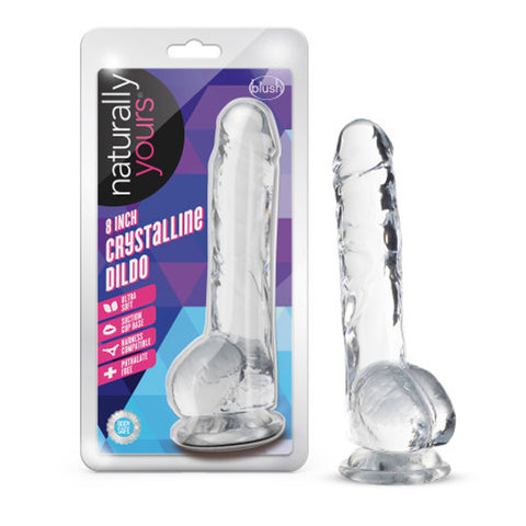 Naturally Yours 8 Inch Crystaline Dildo Diamond DONGS