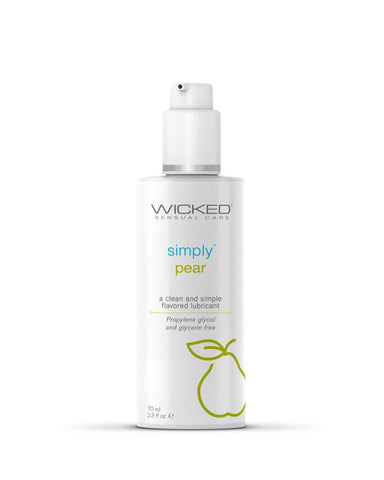 Simply Aqua Pear Flavored Water-Based Personal Lubricant 2.3 Oz Default Title Flavoured Lube