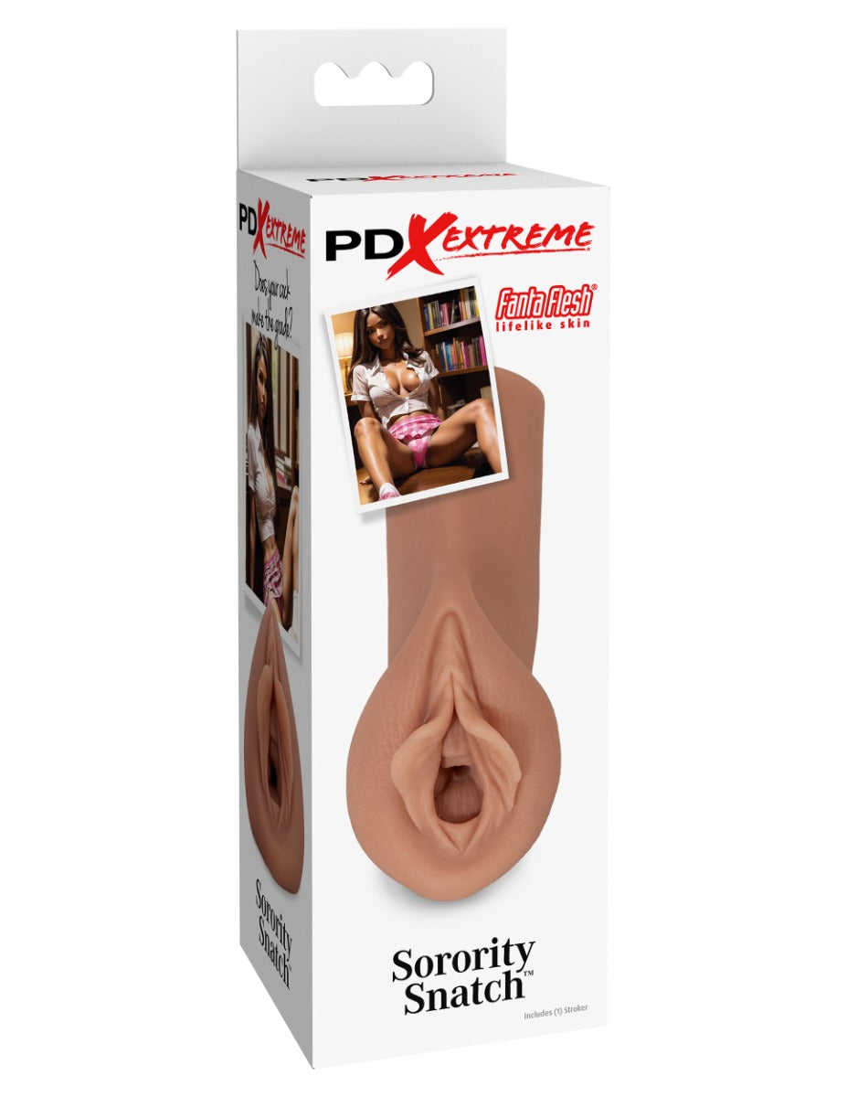 Pipedream Extreme Toyz Sorority Snatch – Fanta Flesh Technology Vagina Stroker > Sex Toys For Men > Masturbators > Manual