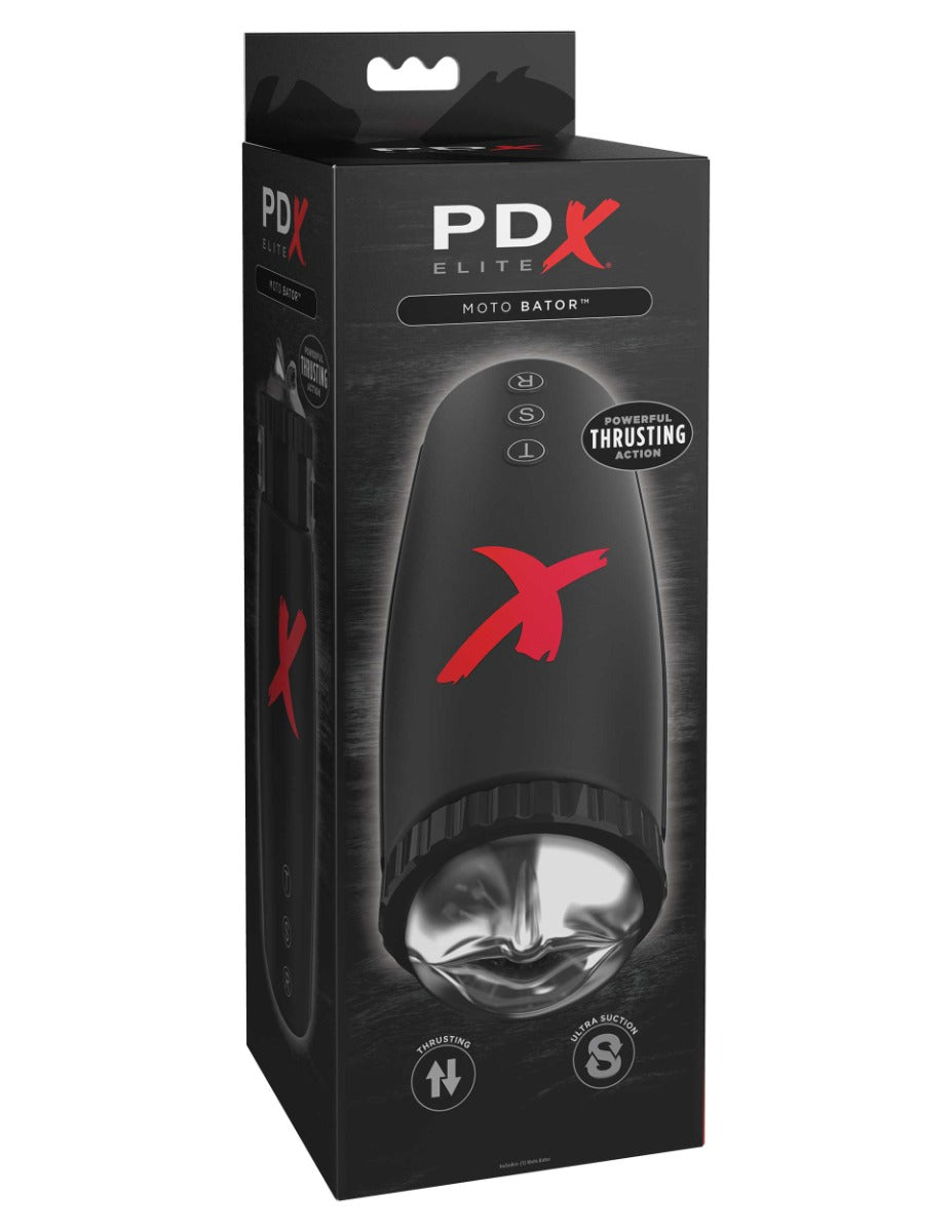 Pdx Elite Moto-Bator – Thrusting Male Masturbation Sleeve With Suction and Stimulating Nubs > Sex Toys For Men > Masturbators > Vibrating
