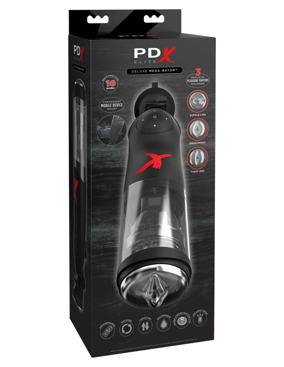 Pdx Elite Mega-Bator – Hands-Free Dual-Action Stroker with Spinning and Thrusting Motions > Sex Toys For Men > Masturbators Premium