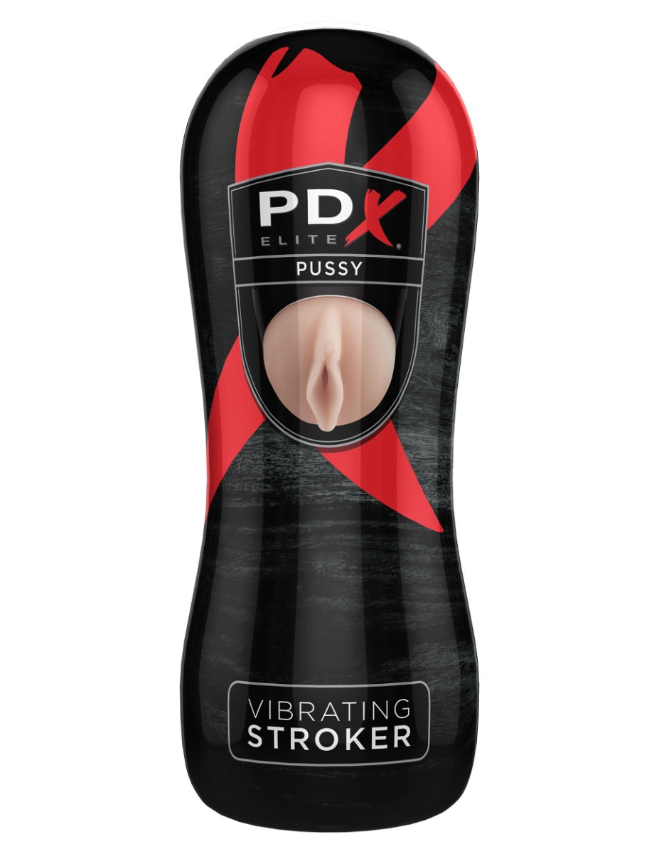 Pipedream Extreme Toyz Elite Vibrating Stroker – 6.5 Inches Stroker Pussy > Sex Toys For Men > Masturbators > Vibrating