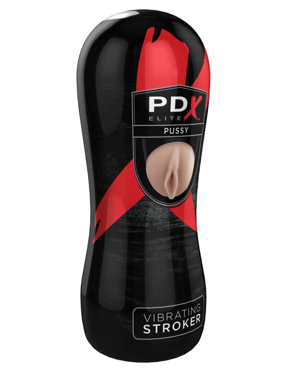 Pipedream Extreme Toyz Elite Vibrating Stroker – 6.5 Inches Stroker Pussy > Sex Toys For Men > Masturbators > Vibrating