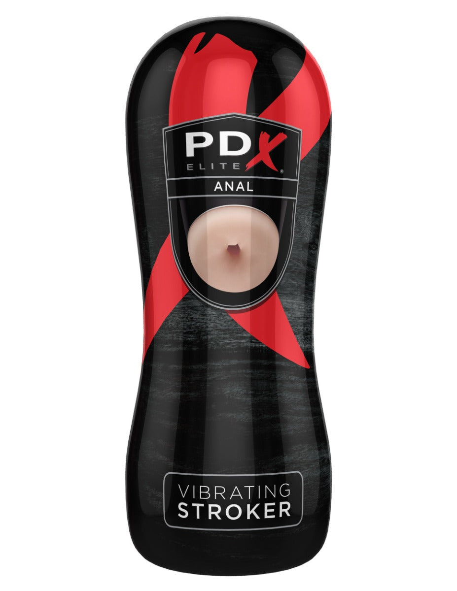 Pipedream PDX Elite Vibrating Stroker Sleeve – Compact Powerful Anal Vibrator > Sex Toys For Men > Masturbators > Vibrating