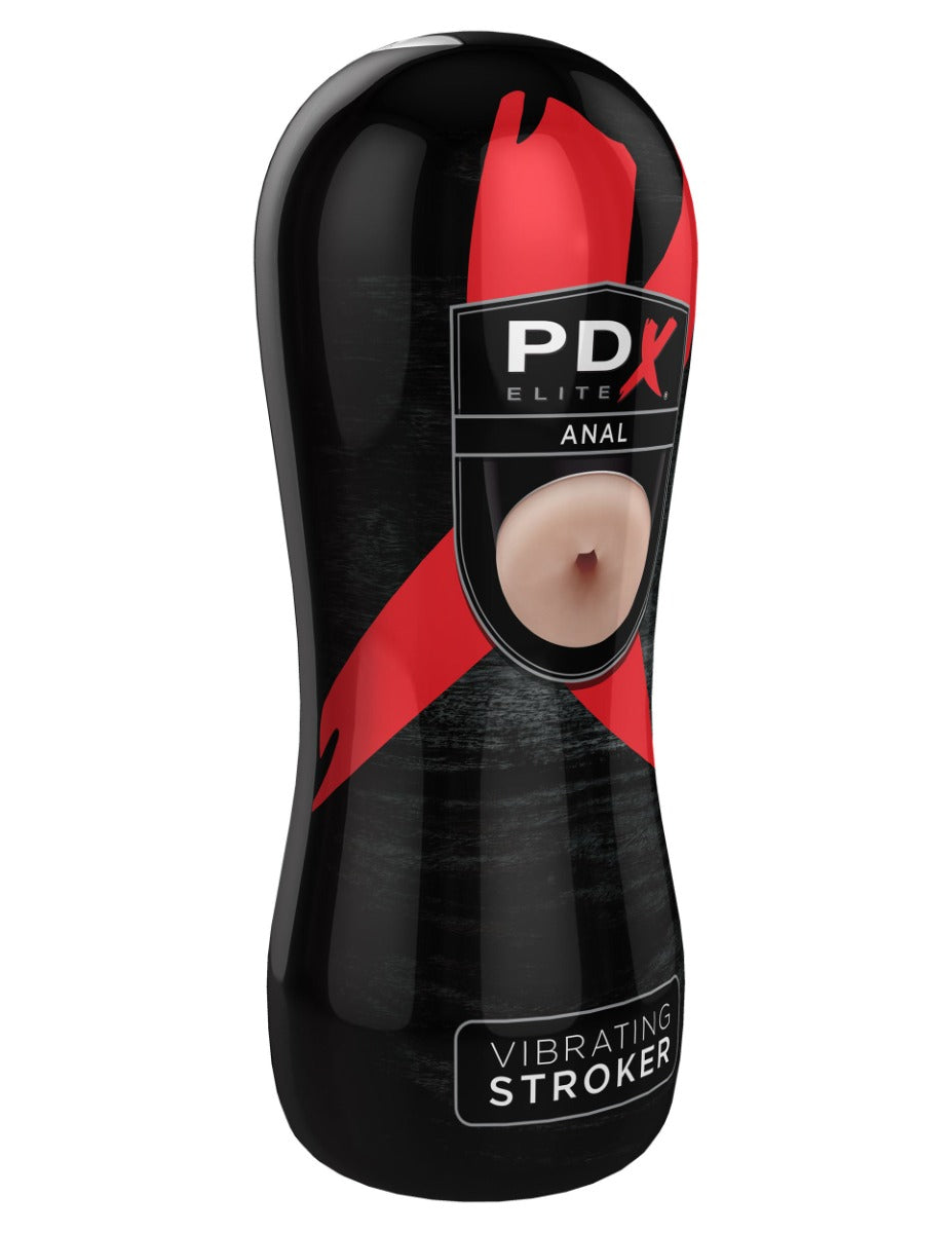 Pipedream PDX Elite Vibrating Stroker Sleeve – Compact Powerful Anal Vibrator > Sex Toys For Men > Masturbators > Vibrating