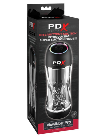PDX Elite ViewTube Pro Suction Stroker Male Masturbation Toy > Sex Toys For Men > Masturbators > Vibrating