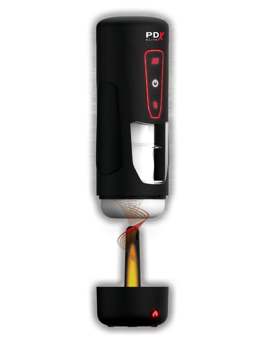 Pdx Elite Milk Me Hotter Thrusting Heating and Vibrating Auto Stroker Device > Sex Toys For Men > Masturbators Premium