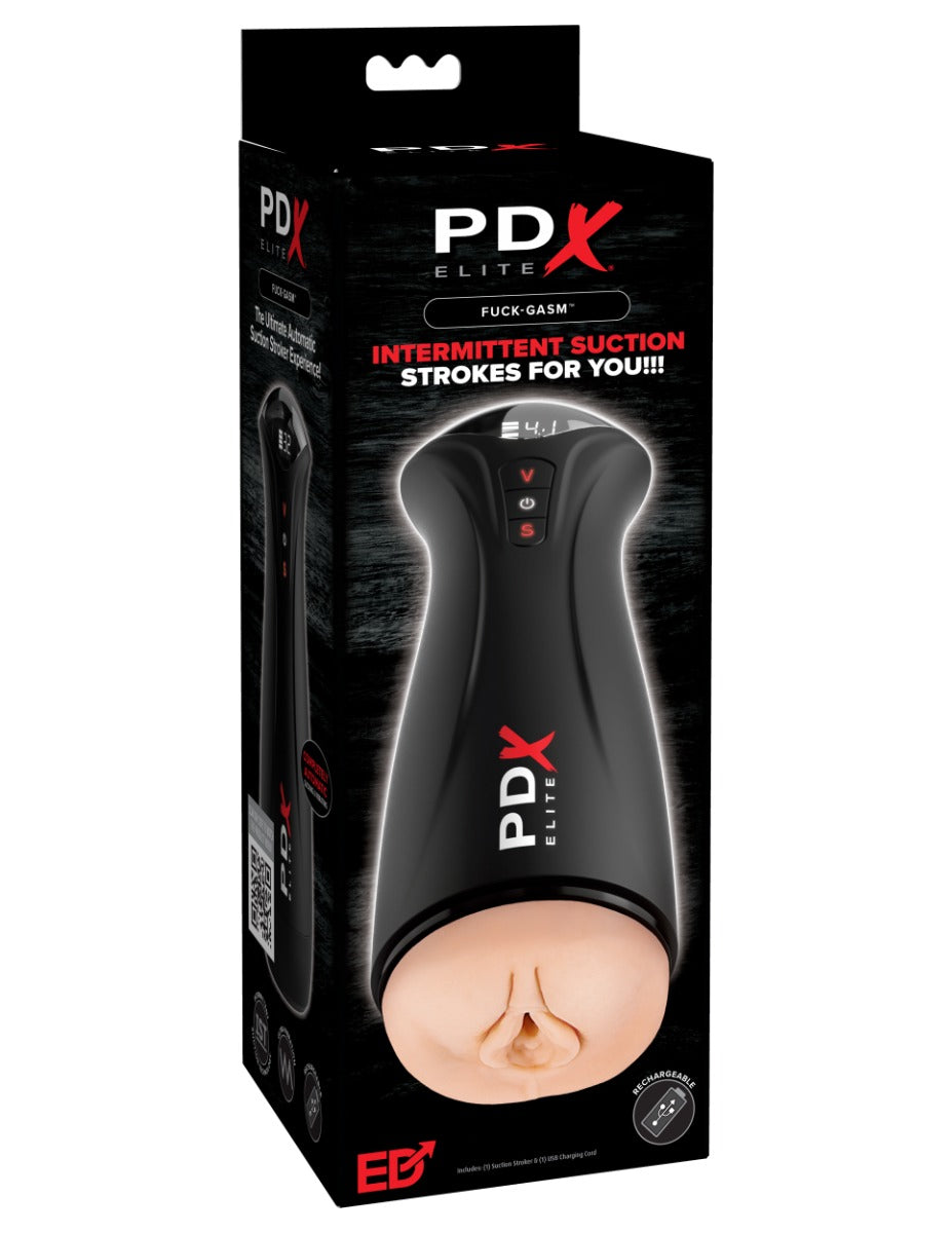 PDX Elite Fuck-Gasm (Light) – Powerful Suction and Vibration Stroker > Sex Toys For Men > Masturbators Premium