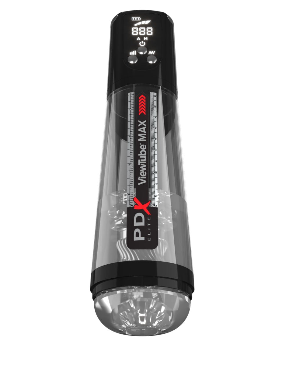 PDX Elite ViewTube Max Clear Suction Auto Stroker Male Masturbator > Sex Toys For Men > Masturbators > Vibrating