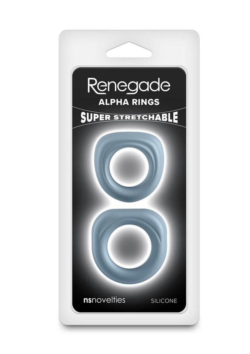 Renegade Alpha Rings – Silicone Cock Ring Set - Grey > Cock Ring > Sets