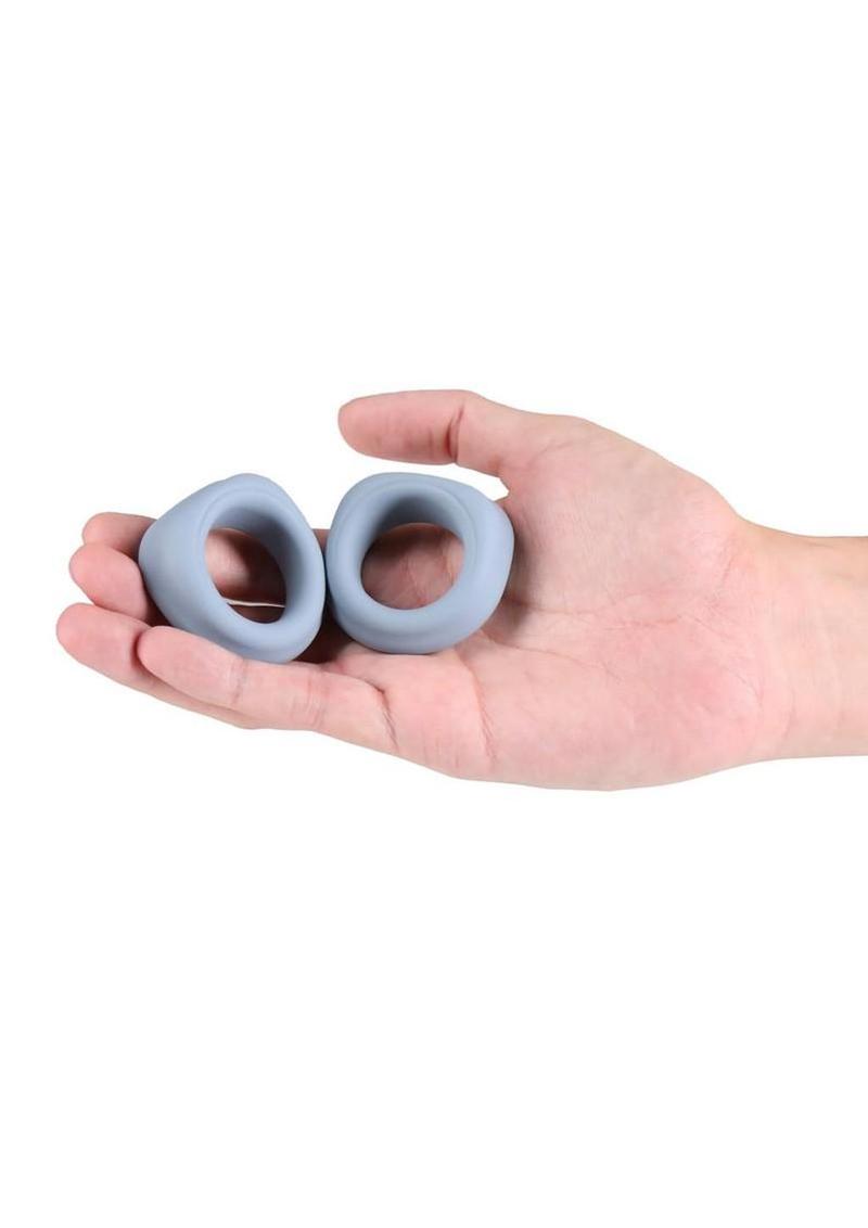 Renegade Alpha Rings – Silicone Cock Ring Set - Grey > Cock Ring > Sets