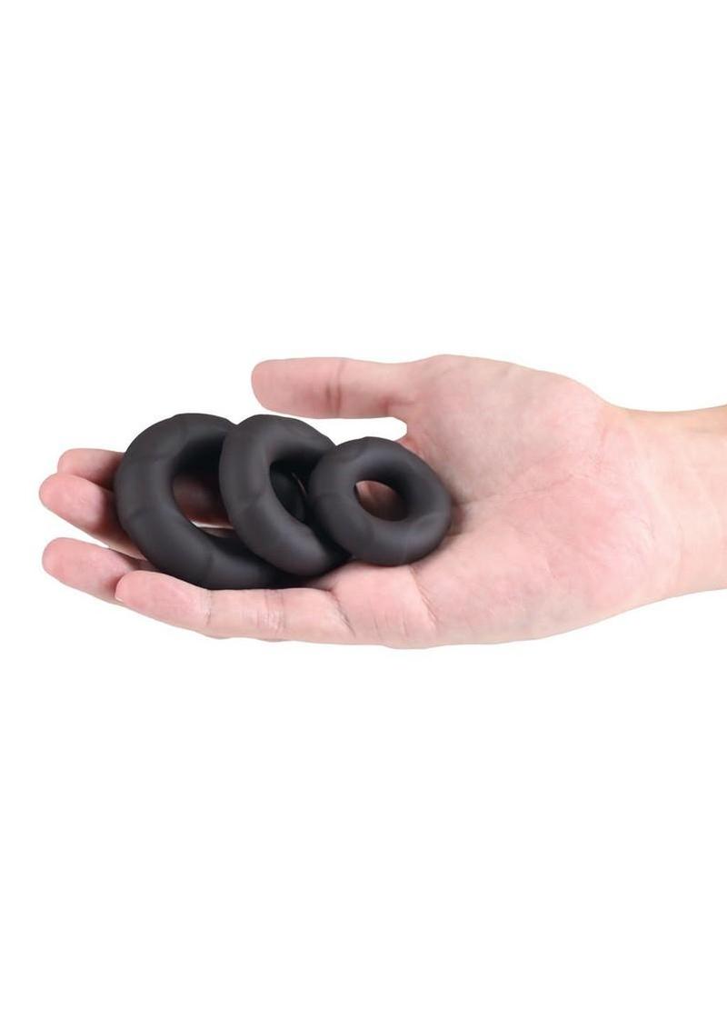 Renegade Players Silicone Cock Ring Set – Three Sizes Secondary image