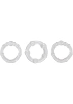 Ns Novelties Renegade Intensity Stretch Cock Ring Set Clear > Cock Ring > Sets