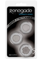 Ns Novelties Renegade Intensity Stretch Cock Ring Set Clear > Cock Ring > Sets