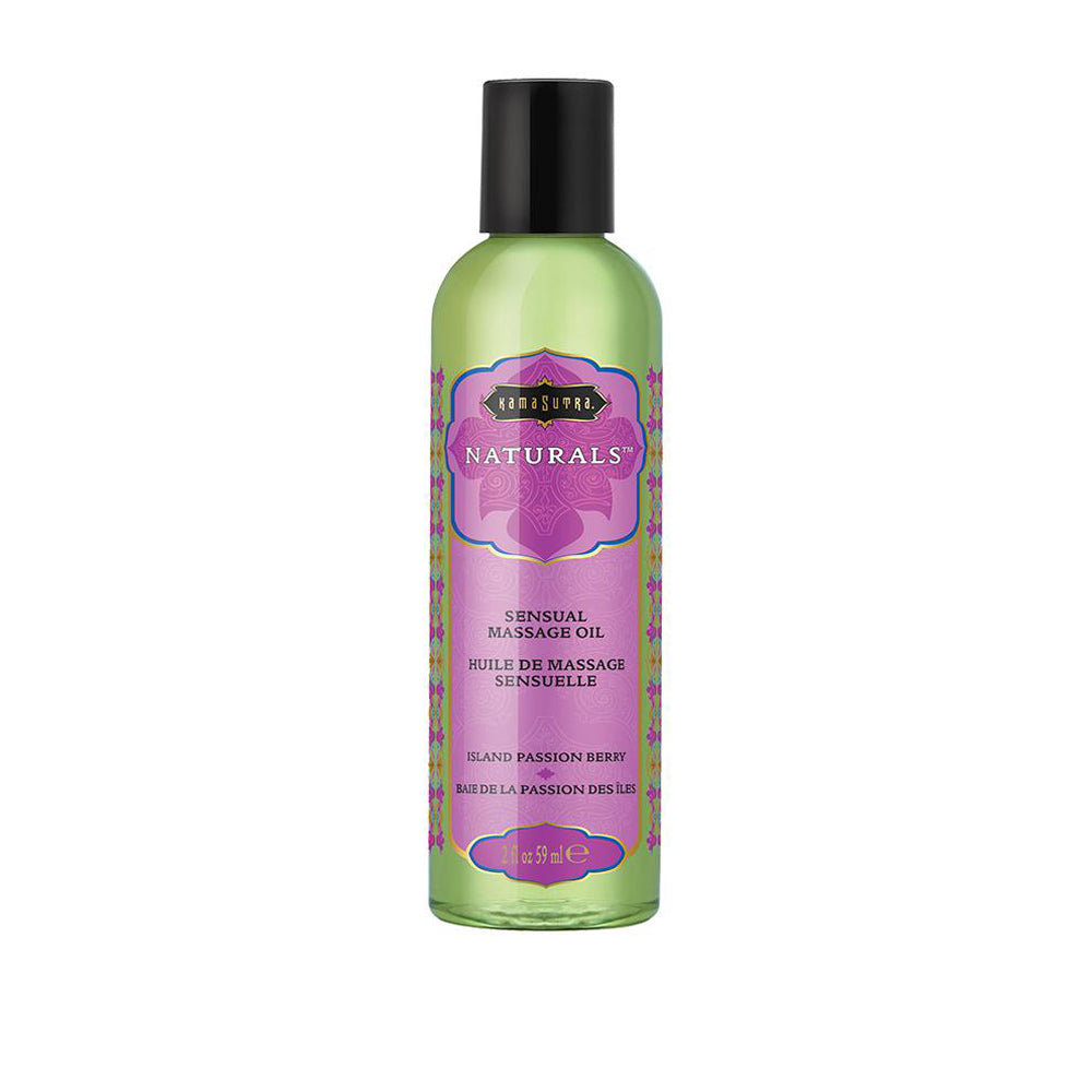 Kama Sutra Naturals Island Passion Berry Massage Oil 2 Oz Secondary image