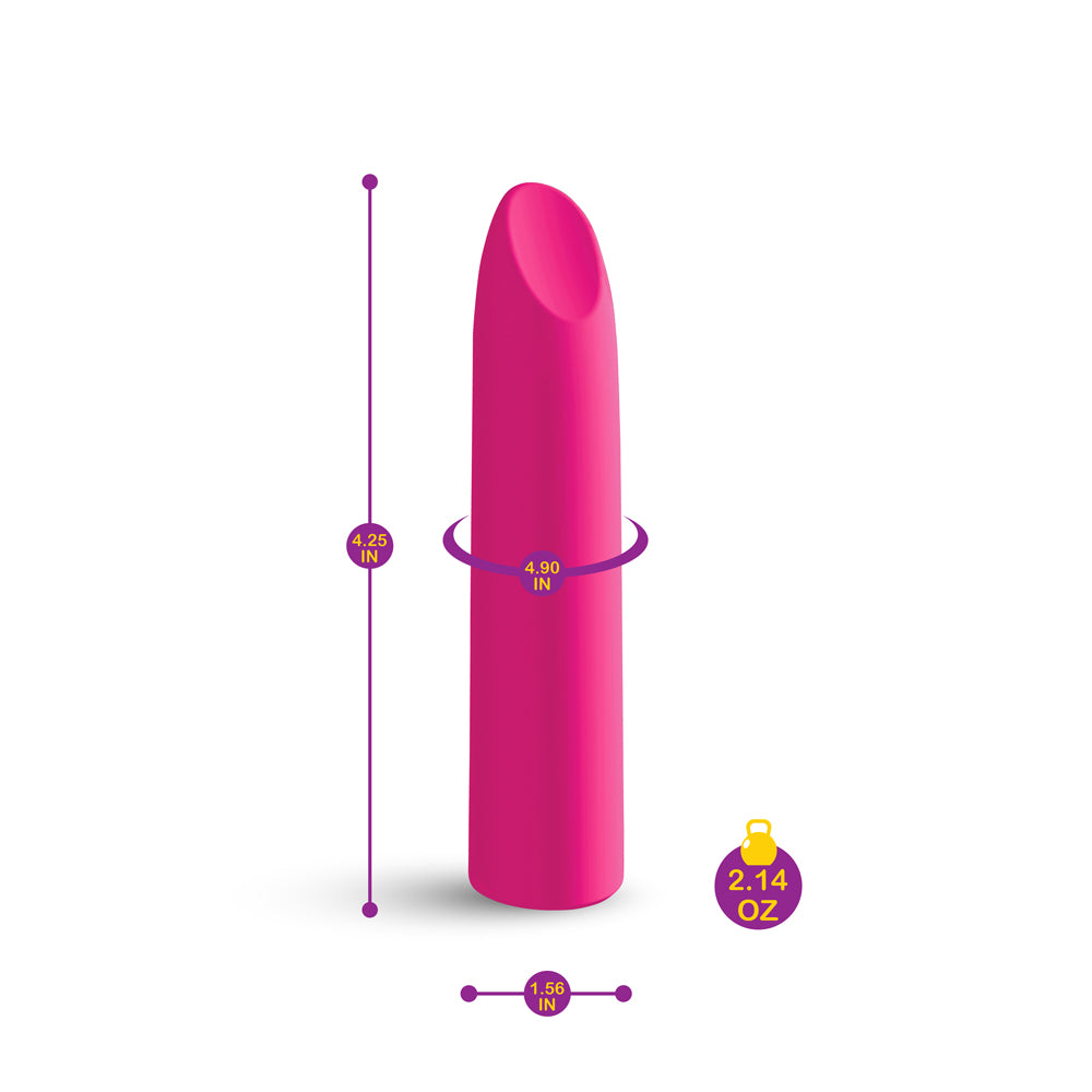 Viben Fixation Hot Pink Lipstick Bullet Vibrator with 20 Modes > Vibrators > Mini Vibrators