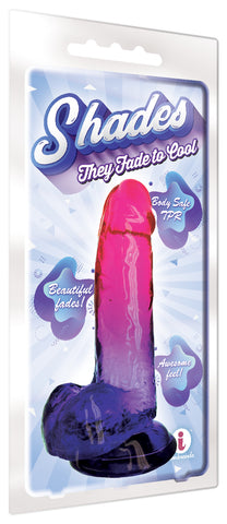 Shades 8 Inch Jelly TPR Dong Plum 20.3 cm Adult Sex Toy DONGS