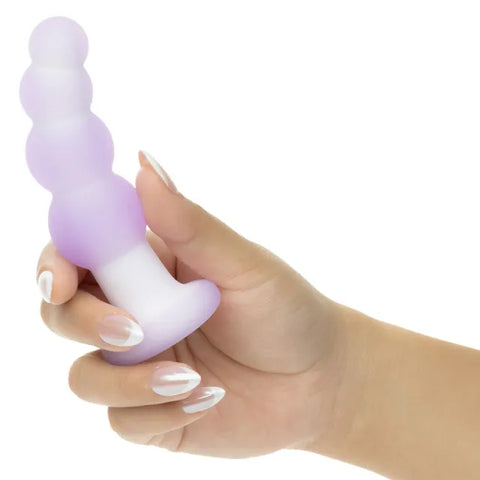 Lavender Haze Beaded Curved Probe (Purple) – 4.25" Vibrator > Anal Range > Vibrating Butt Plugs