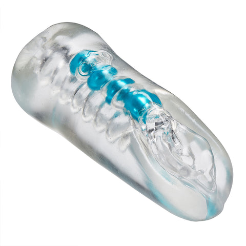 Personal Double Ended Beaded Stroker Male Masturbation Aid Strokers - Manual
