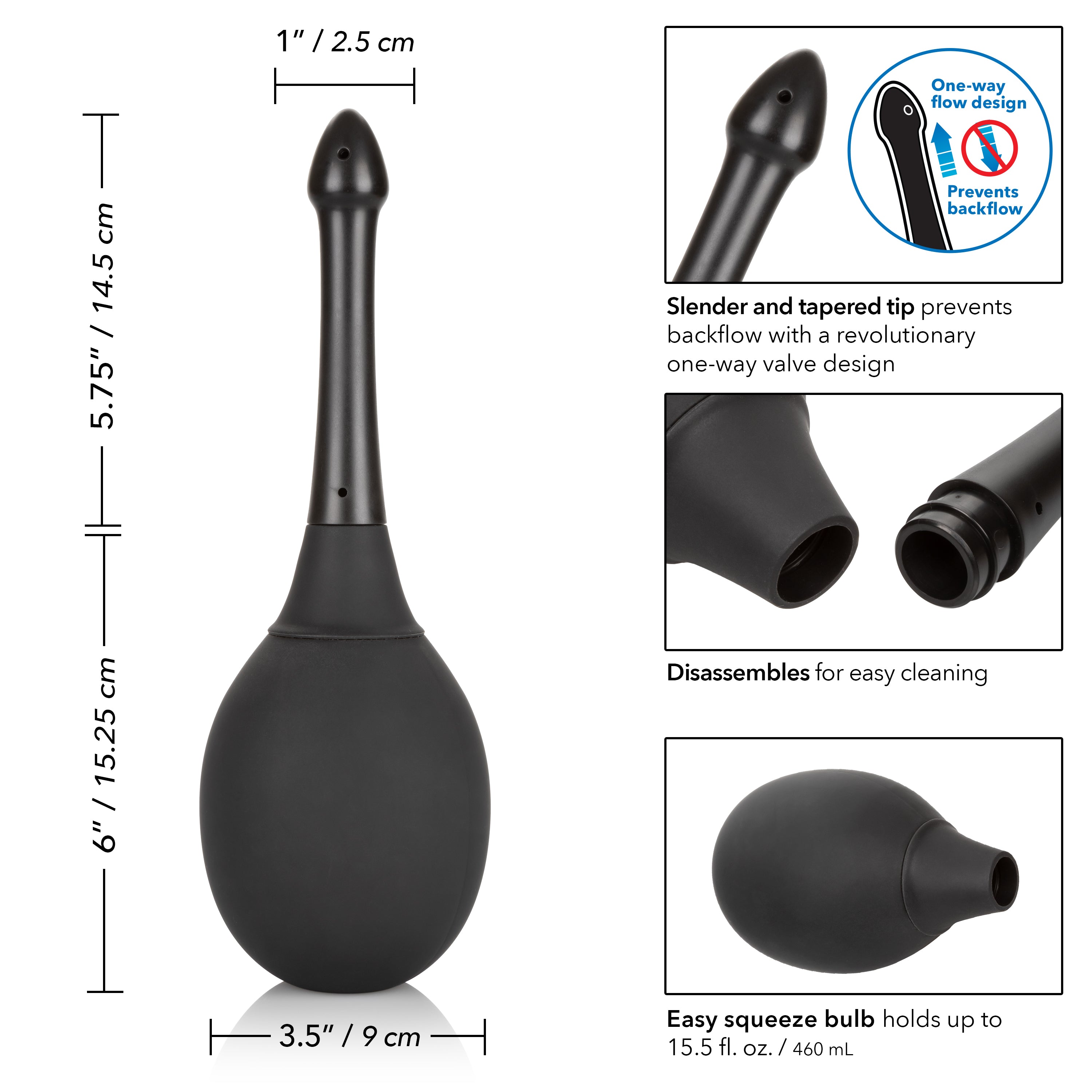 One-Way Valve Douche Kit for Safe and Comfortable Anal Play Douches