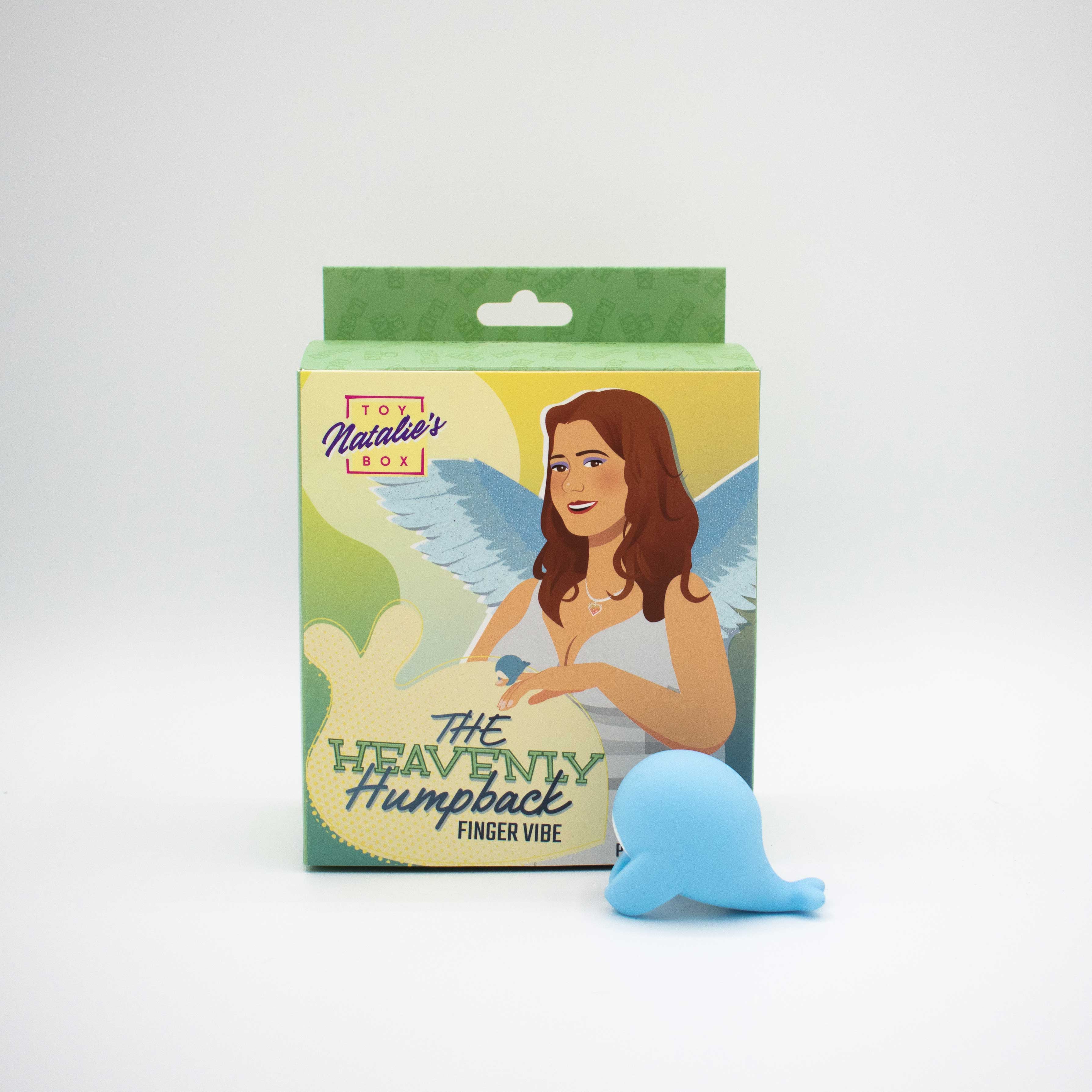 Heavenly Humpback Finger Bullet Vibrator Compact Blue Design Finger Stimulator