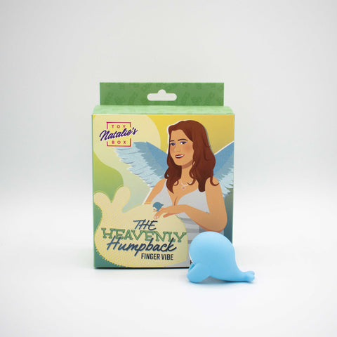 Heavenly Humpback Finger Bullet Vibrator Compact Blue Design Finger Stimulator