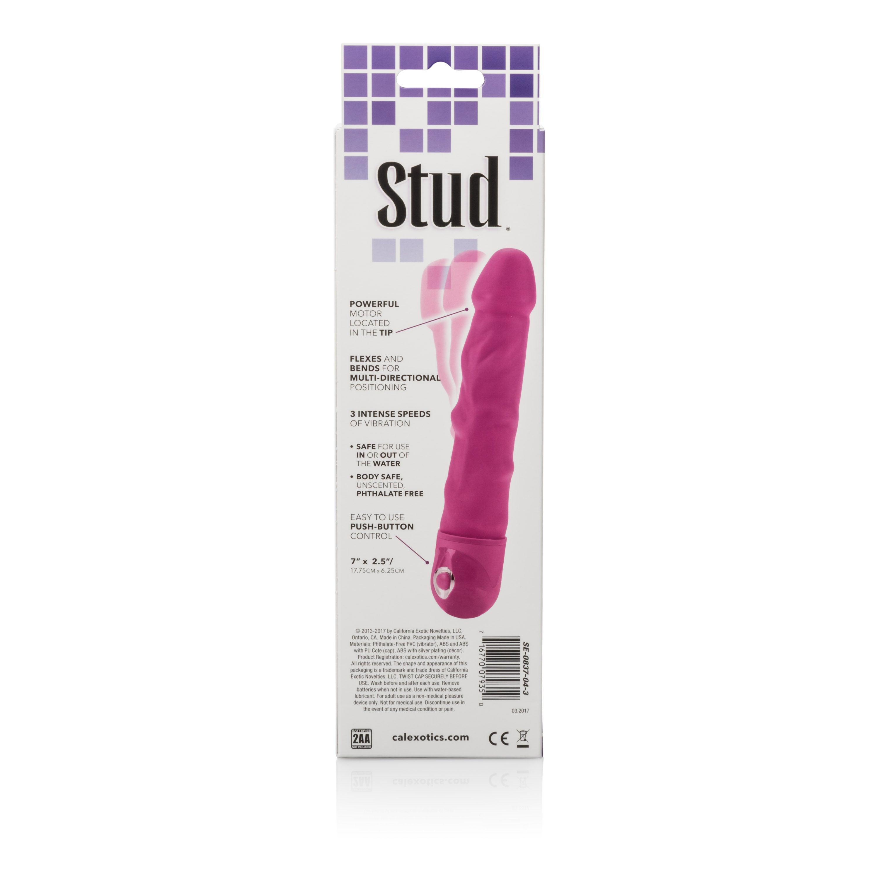 Bendie Power Stud Pink Vibrator with Three Intense Speeds Vibrators