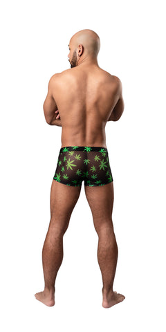 Male Power Hazy Dayz X-Large Pot Leaf Pouch Boxer Shorts Multi Mens Trunks