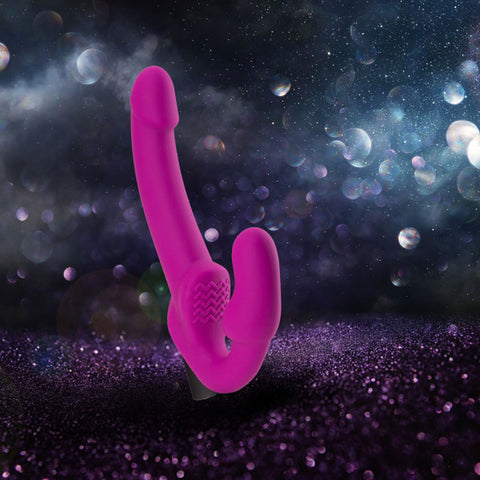 Temptasia Estella Strapless Silicone Dildo Pink Vibrating Toy > Realistic Dildos and Vibes > Strapless Strap Ons