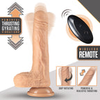Dr Skin 7 Inch Silicone Thrusting Dildo Vanilla Default Title > Dildos > Thrusting Dildos