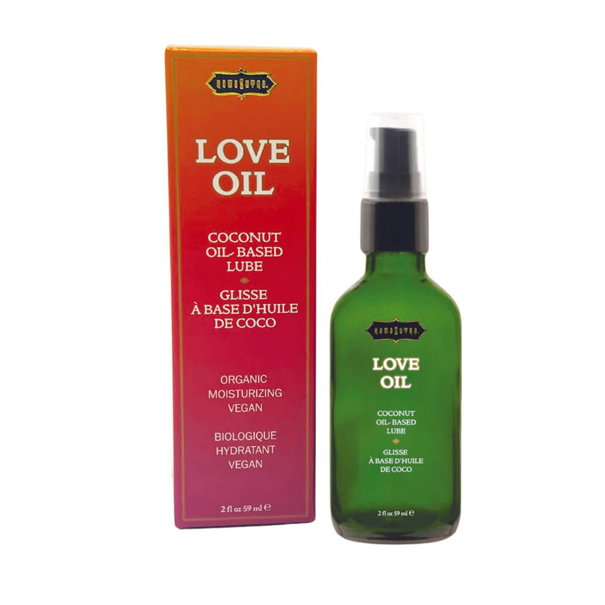 Love Oil Coconut Oil Based Lubricant and Body Glide 2 Oz Default Title > Essentials > Massage Oil
