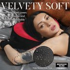 Bondage Love Heart Shaped Positionary Pillow Black Red > Sex Toys > Sex Positioners