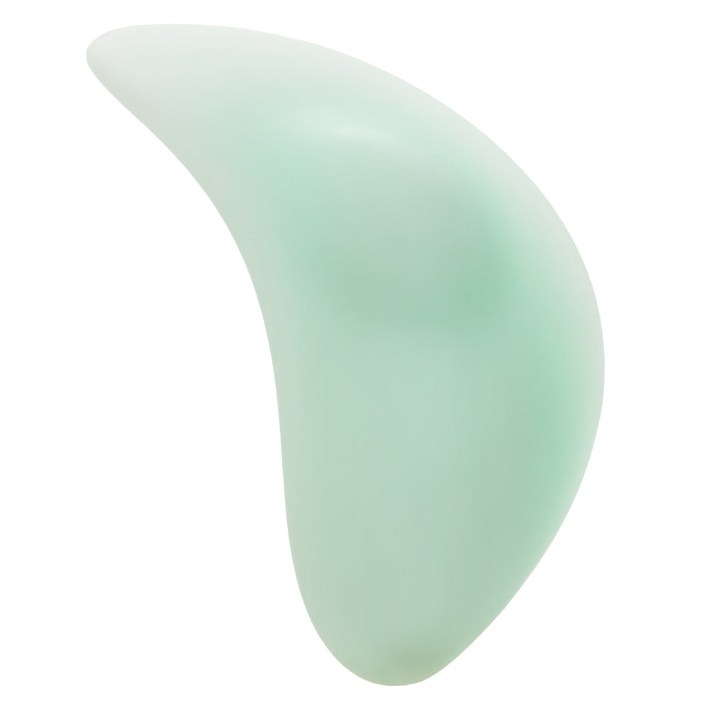 Pacifica™ Bali Curved Teaser in Mint Green Liquid Silicone with 10 Intense Functions, USB Rechargeable and Waterproof IPX7 Vibrators