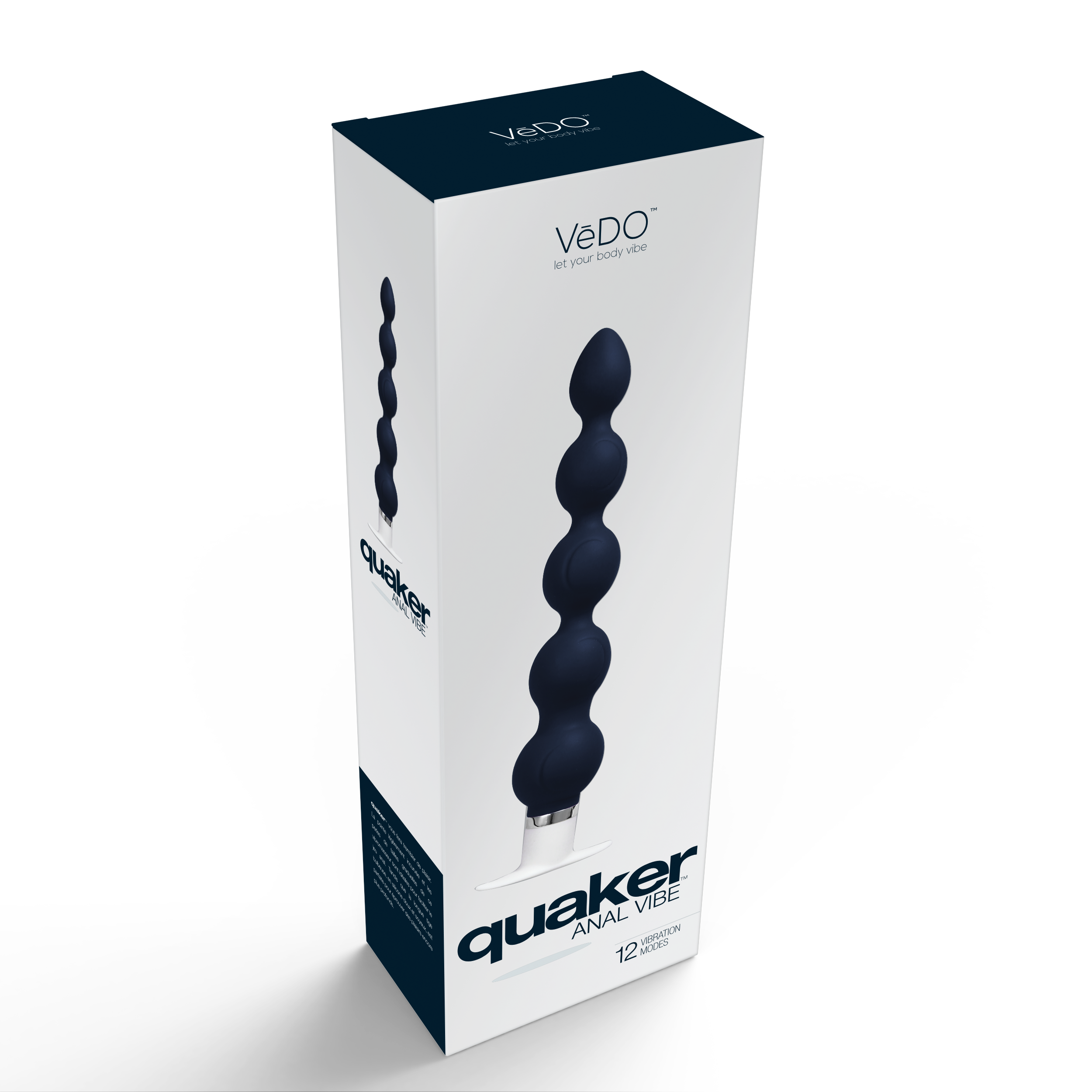 Quaker Anal Vibe (Black) – Silicone Rechargeable Anal Vibrator ANAL TOYS