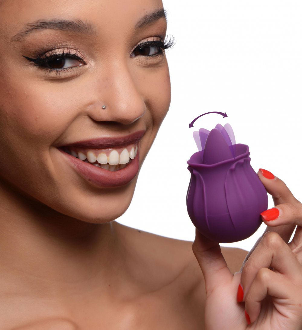 Bloomgasm Wild Violet 10X Licking Stimulator Rose Stimulators