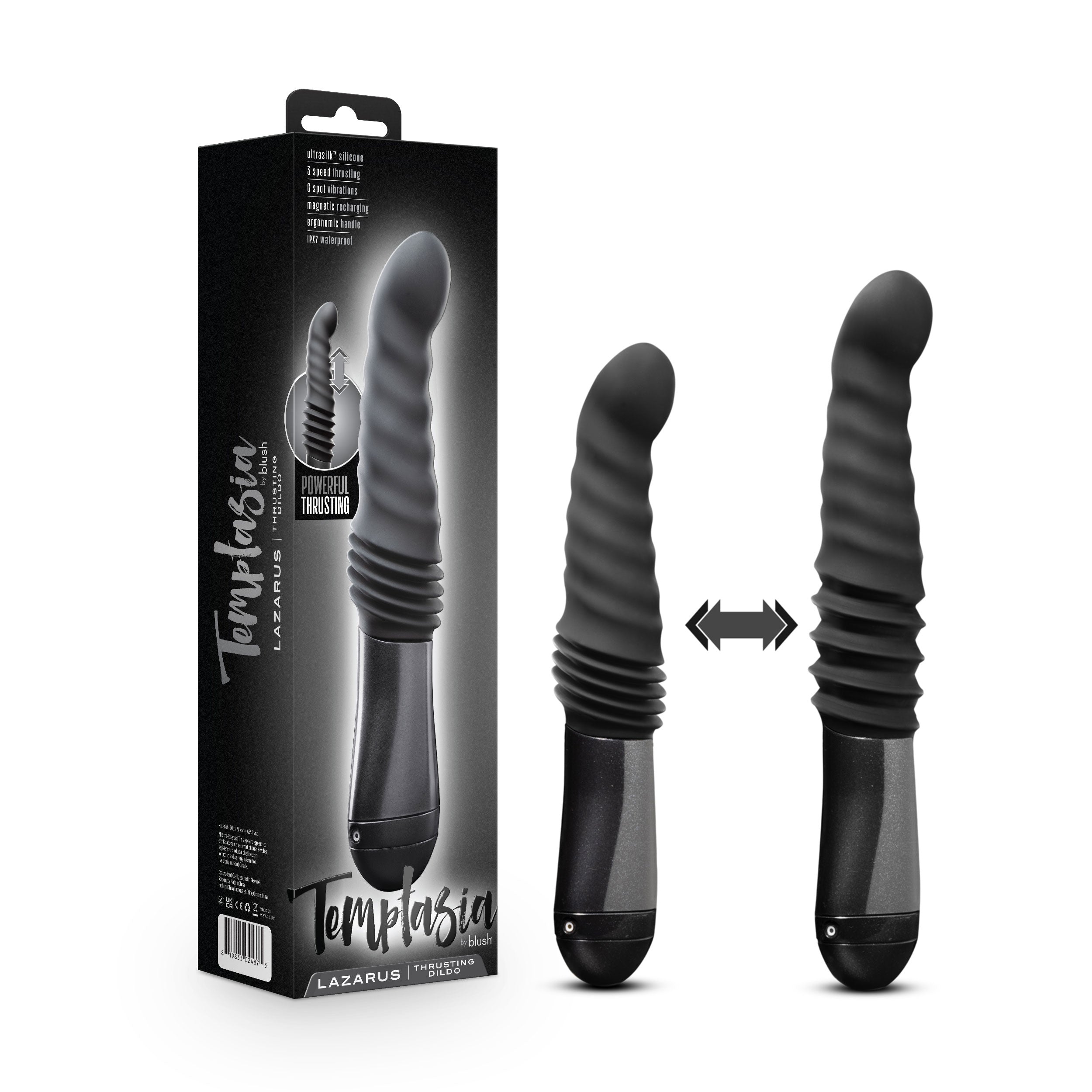 Temptasia Lazarus Thrusting Dildo Rechargeable > Vibrators > Realistic Vibrators